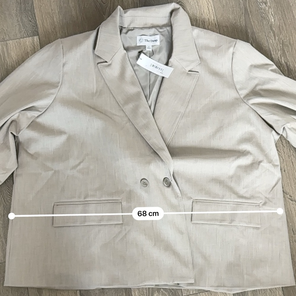 The Drop by Amazon Women's Beige Double-Breasted Blazer - Picture 8 of 11